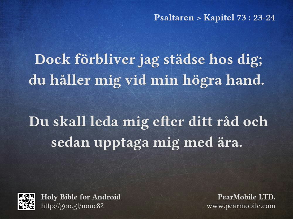 Psaltaren, Kapitel 73:23-24